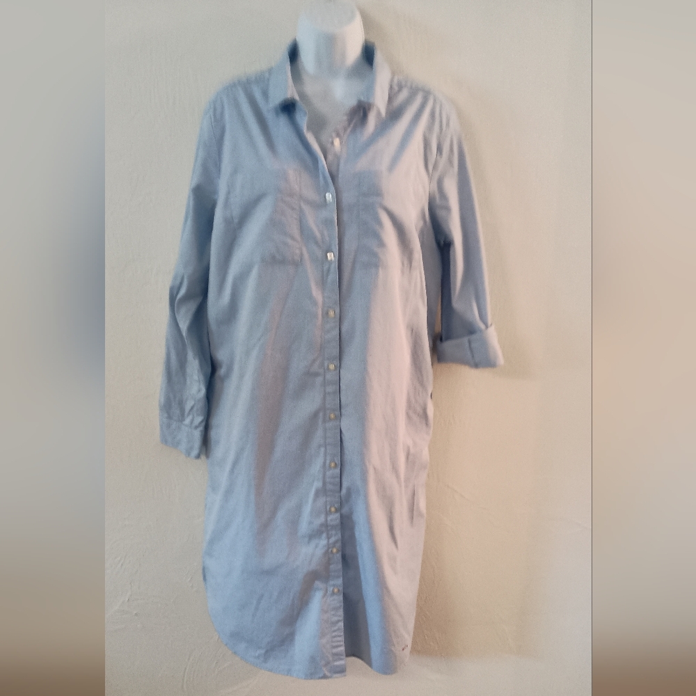 Women's Light Blue Shirt Dress